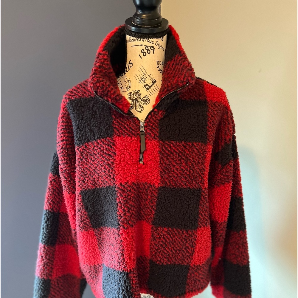 Buffalo Print fleece jacket